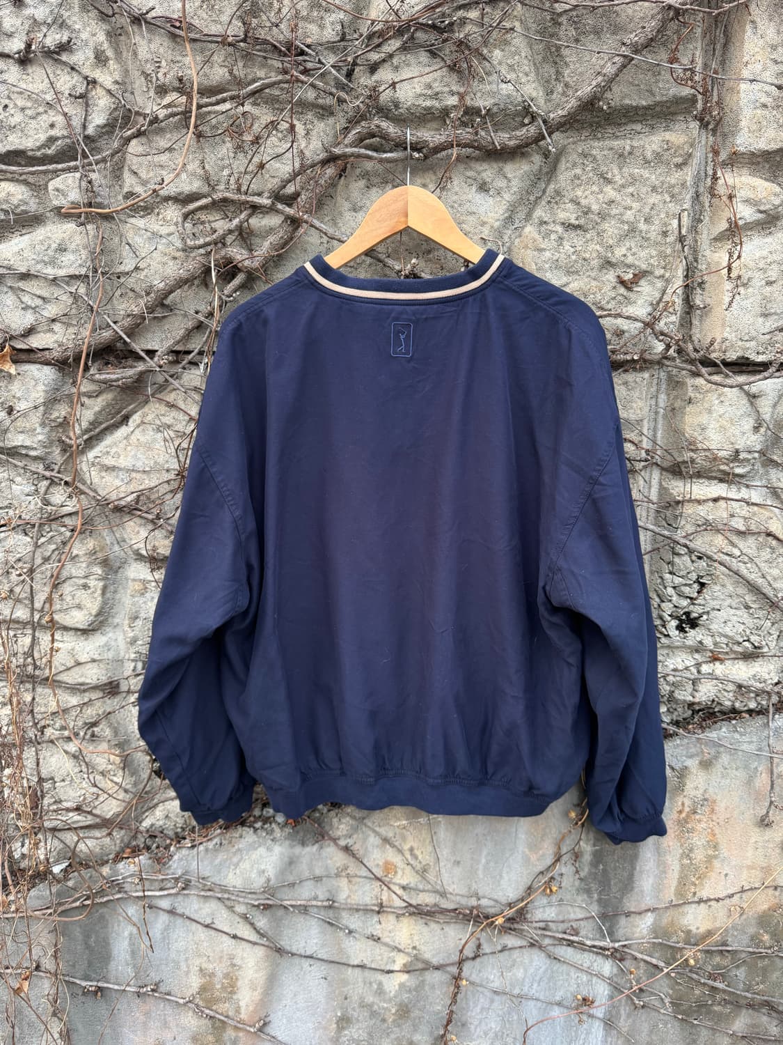 Pga tour 빈티지 스포츠 골프 웜업 져지 바람막이 네이비 상품이미지2