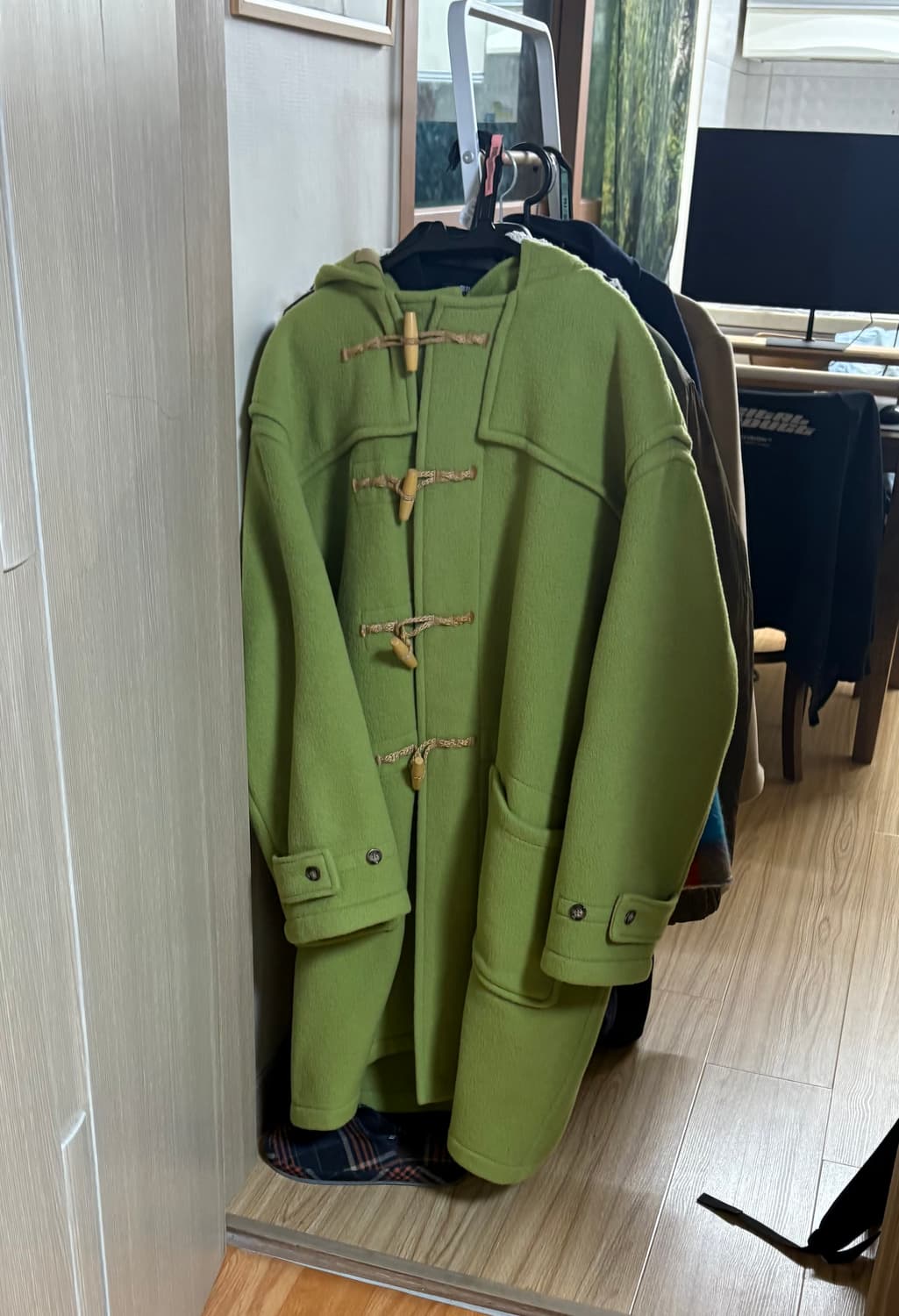 글로버올 더플코트 연두 상품이미지1