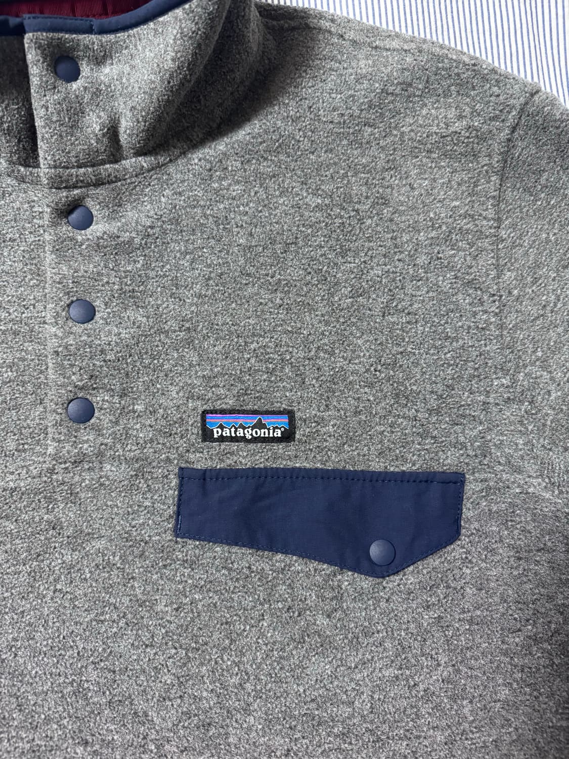 (S급) 파타고니아 신칠라 스냅 T 플리스 풀오버 니켈 블루 L 상품이미지4