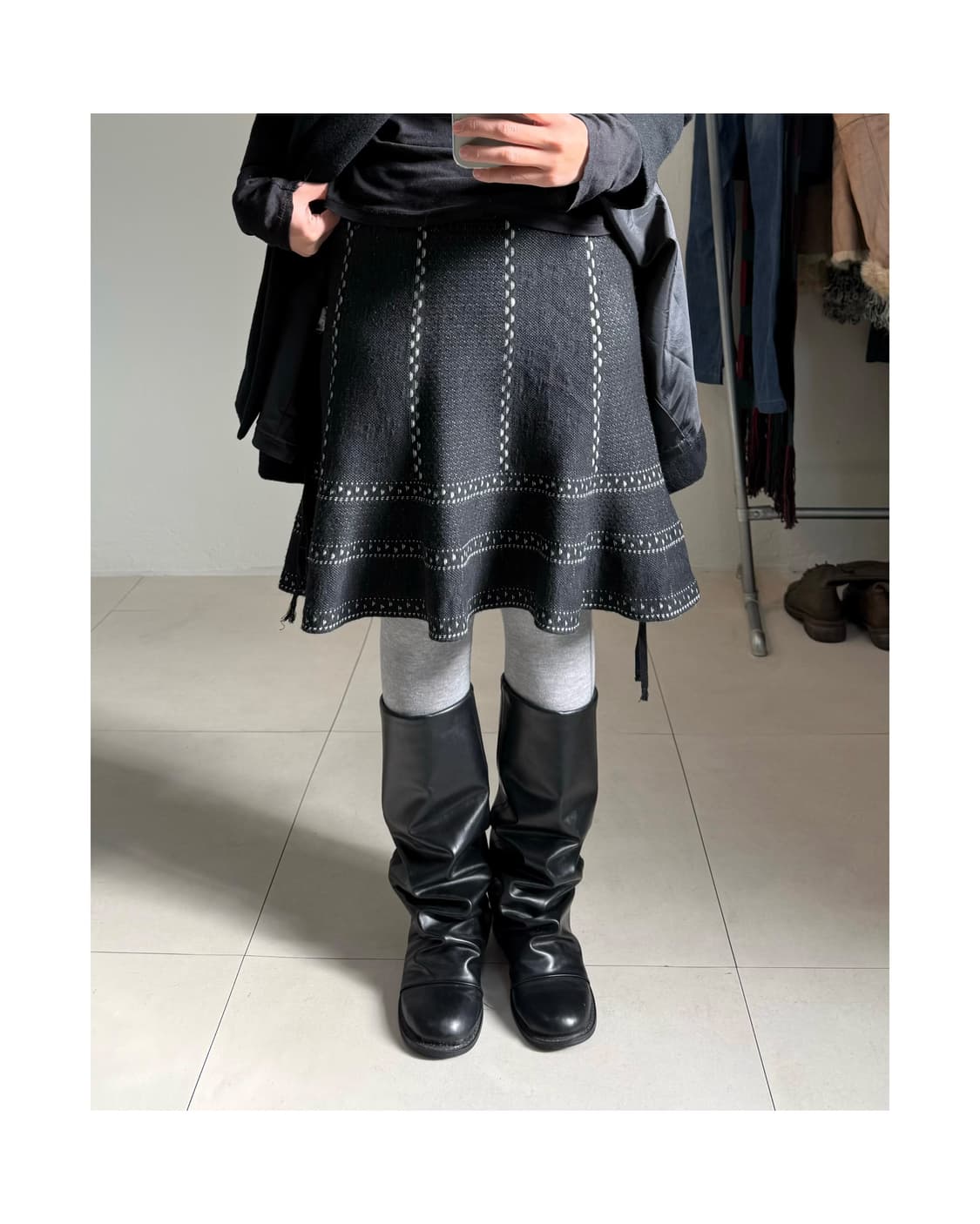 빈티지 미디 스커트 상품이미지1