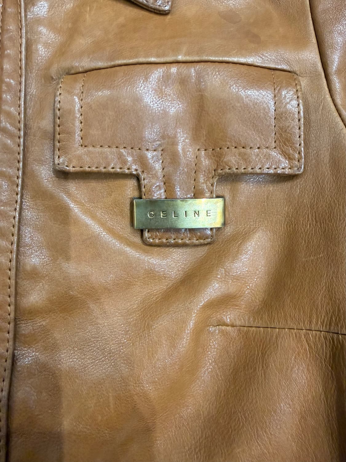 피비 파일로의 올드 셀린느 가죽 자켓 상품이미지6