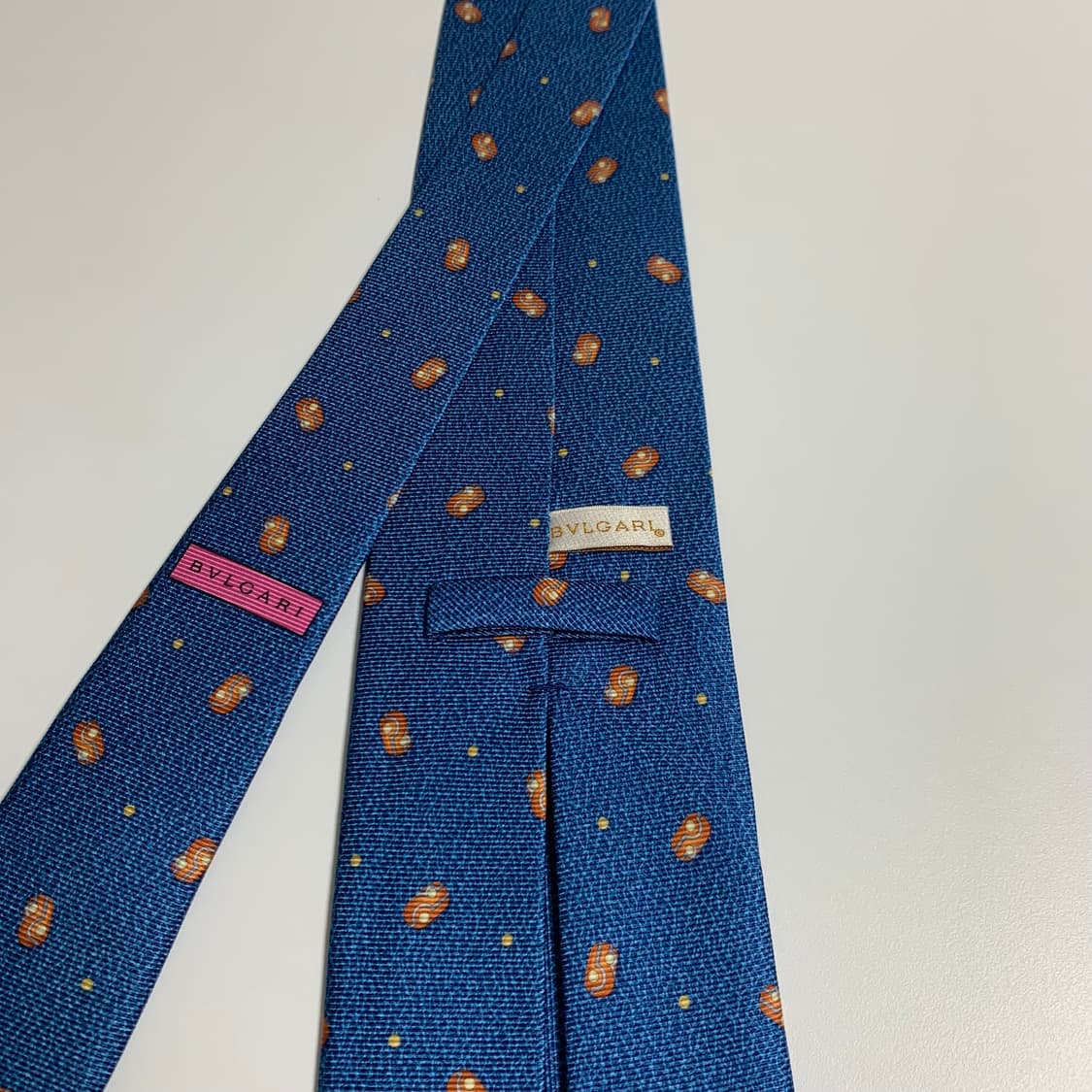 불가리(BVLGARI) 자카드 명품넥타이 100실크 A+등급 혼주넥타이 상품이미지5
