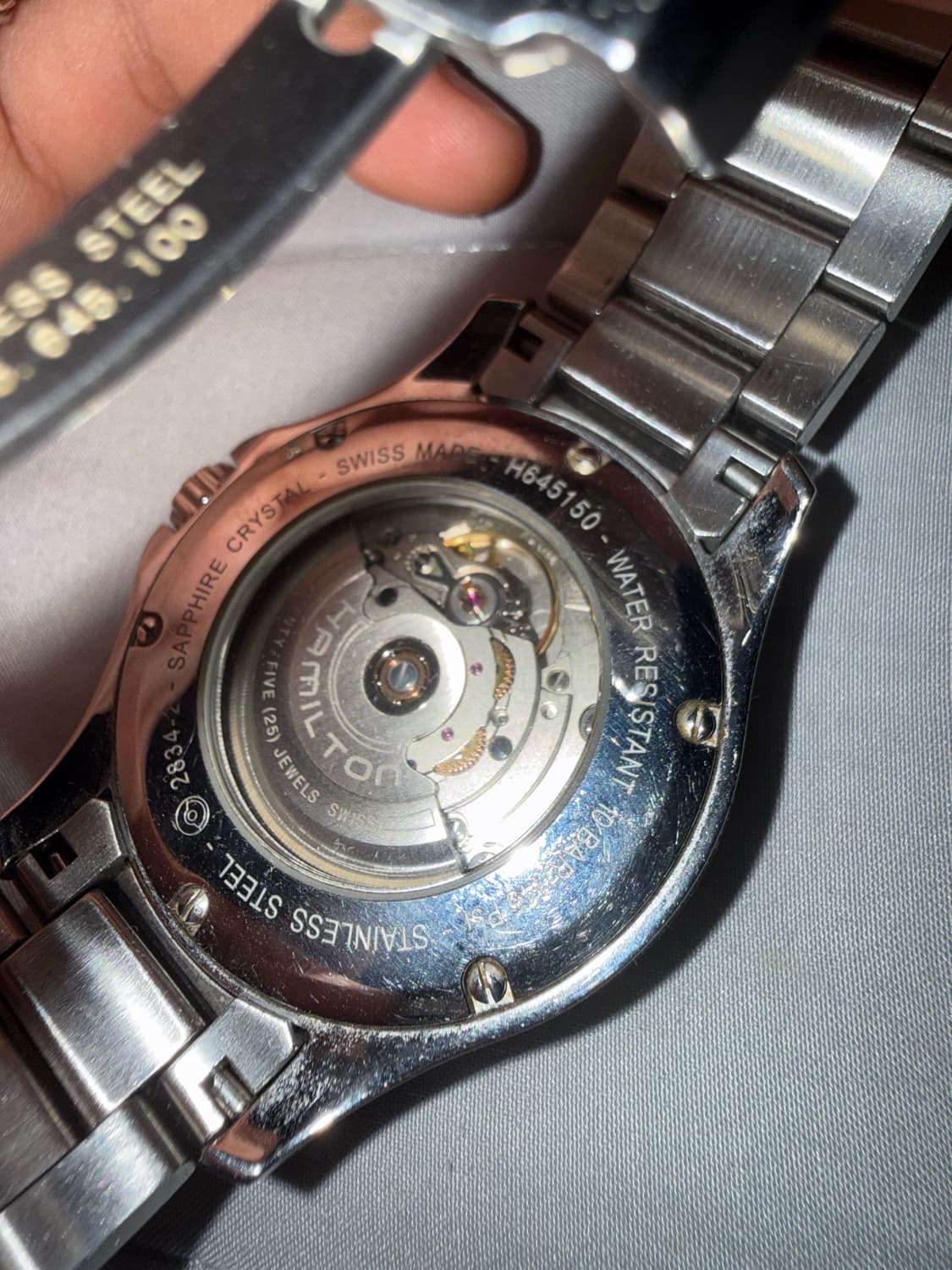 해밀턴 카키킹 오토매틱 스쿠바 판매합니다. 상품이미지2