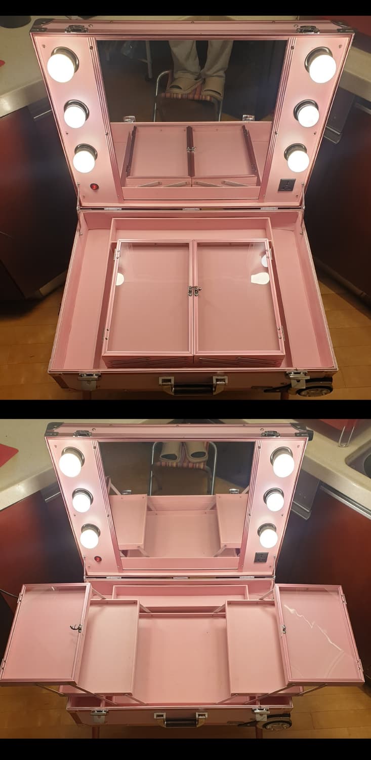 라쏨 LED조명 이동식 캐리어형 화장대 마이퍼펙트데이 상품이미지10