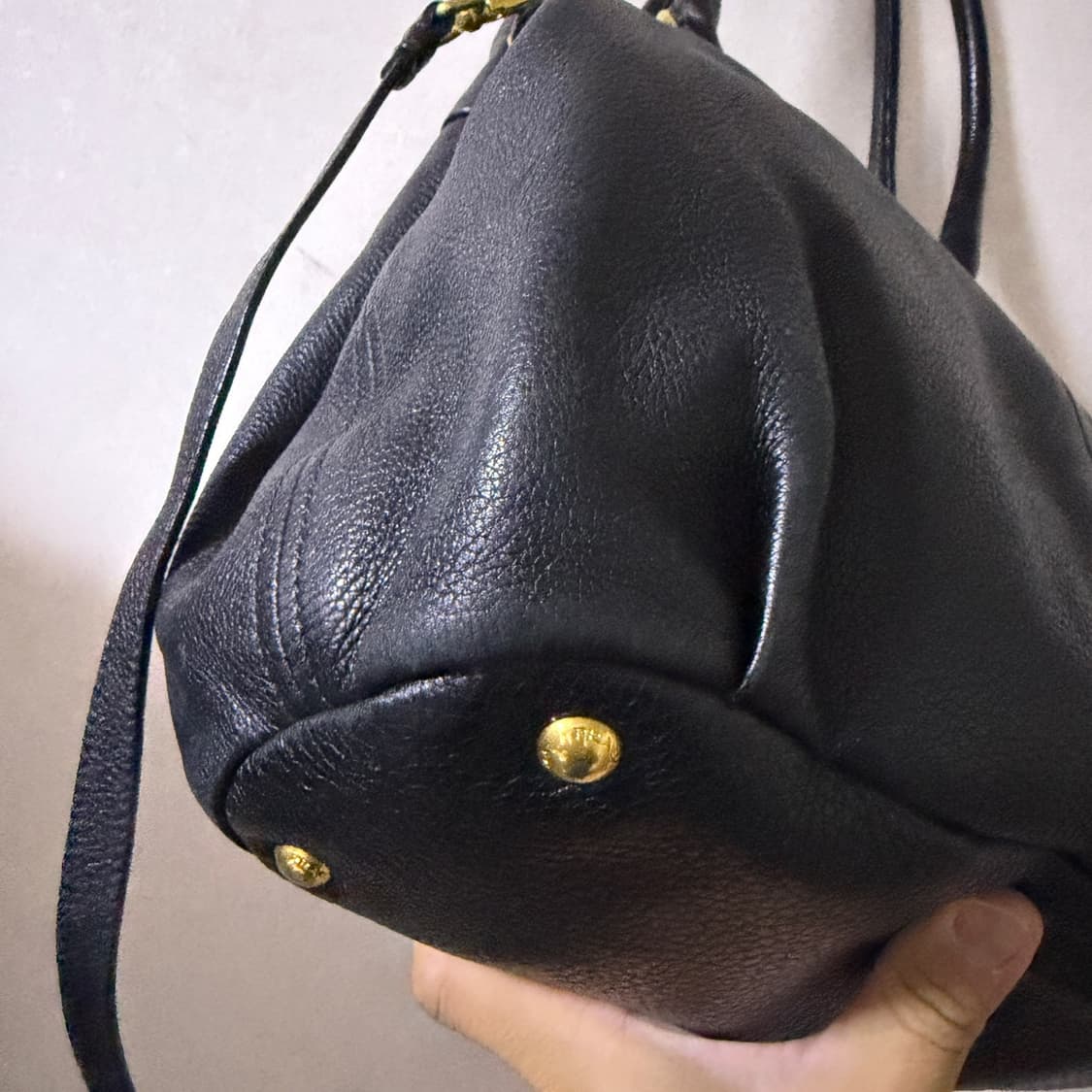 프라다 BN1777 블랙 비텔로 다이노 금장 토트&크로스백 상품이미지7