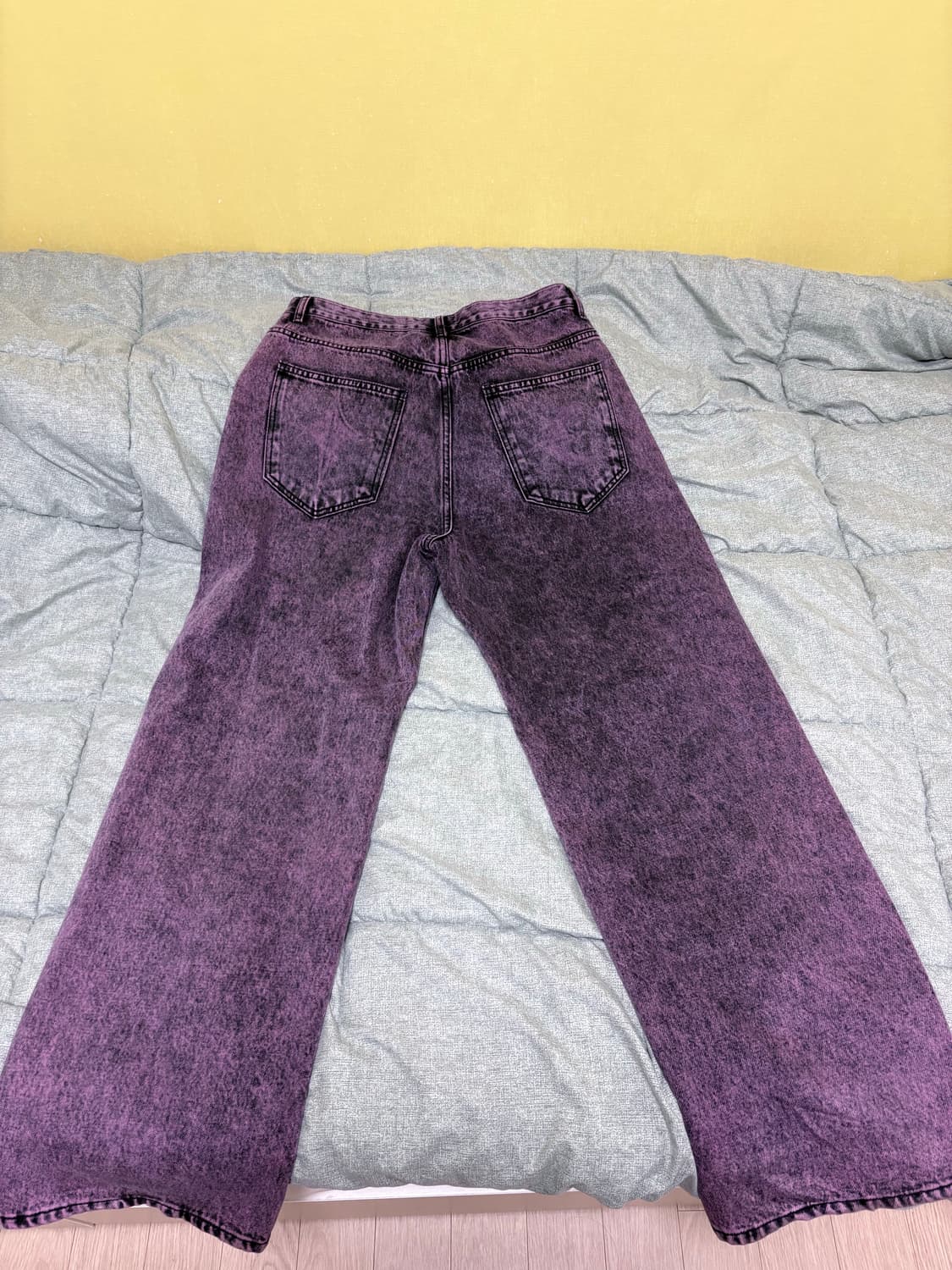 떠그클럽 더블니 데님팬츠 퍼플 3 판매 상품이미지3
