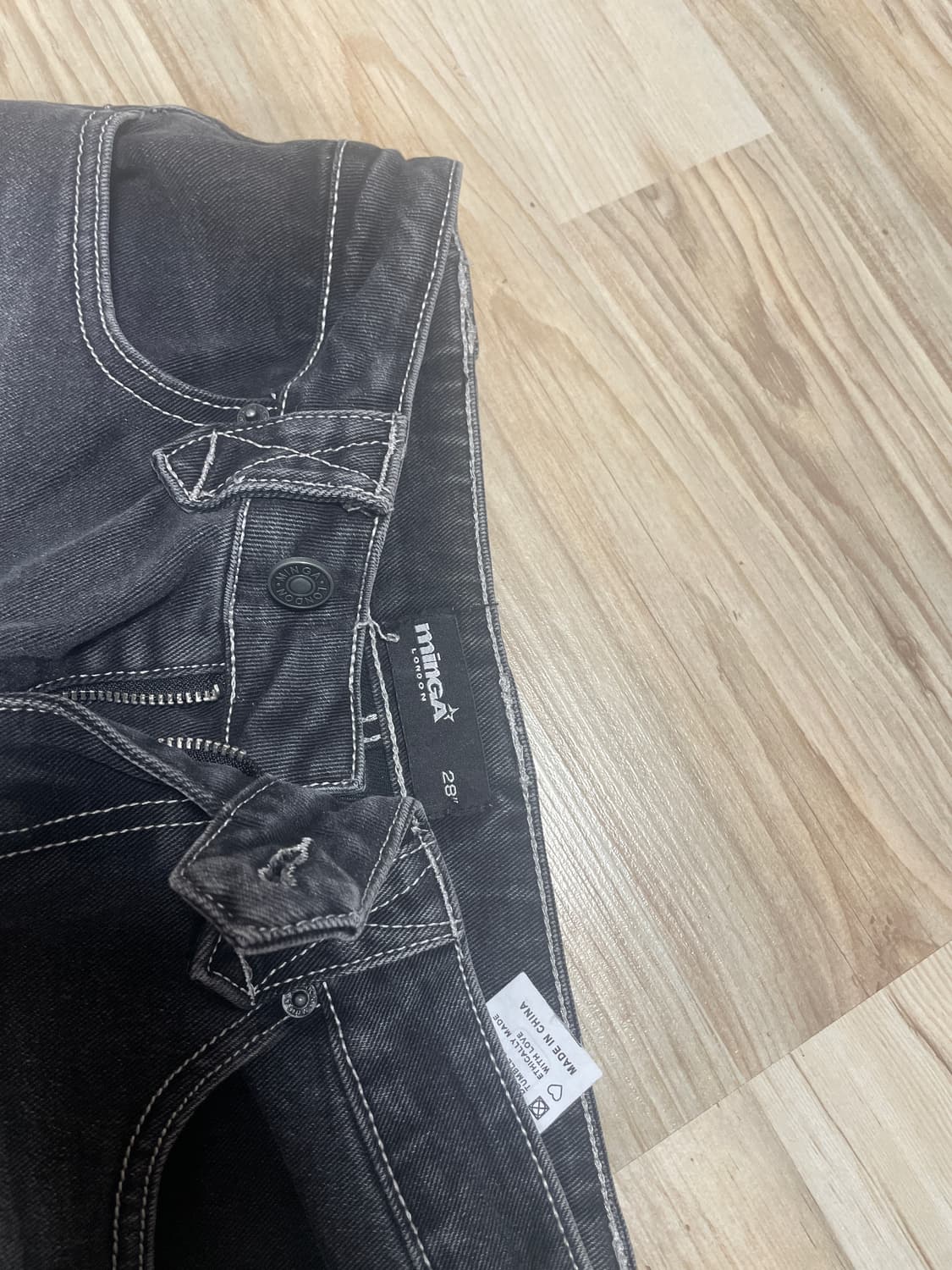 스터드 커스텀 밍가런던 부츠컷 데님  상품이미지3