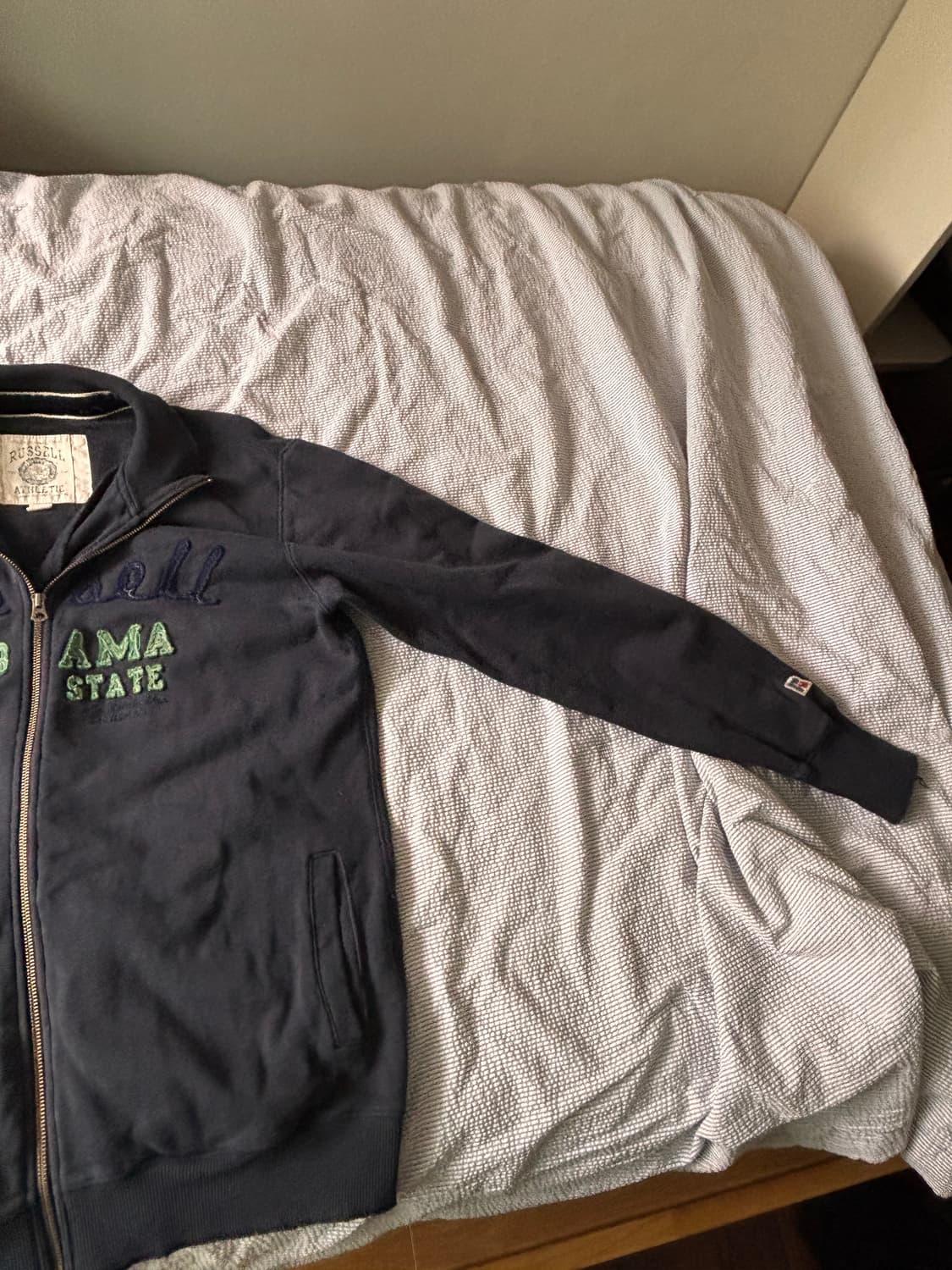 XL) Russell Alabama State 빈티지 자수 집업 러셀스웻 상품이미지2