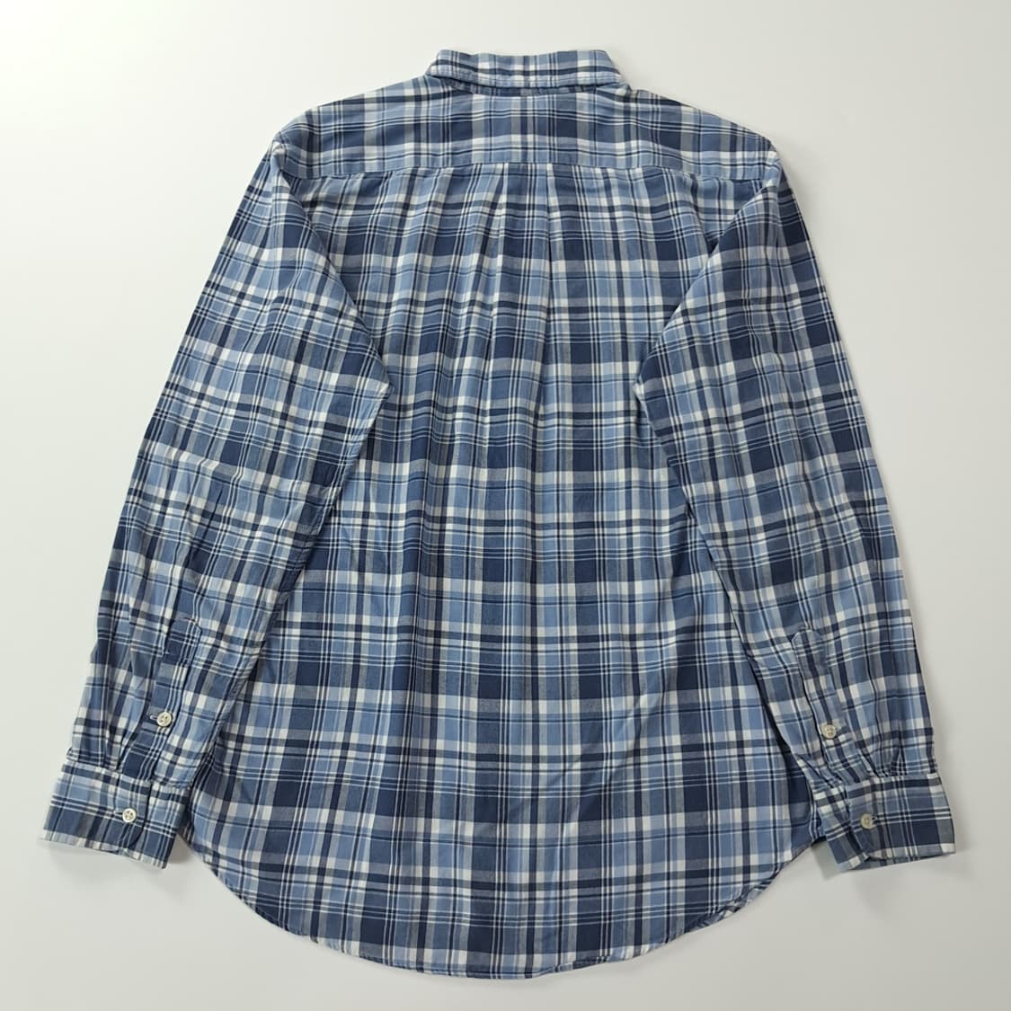 CK933 XL 폴로 00s 멀티 블루 플레드 체크 반팔 셔츠 남방 상품이미지6