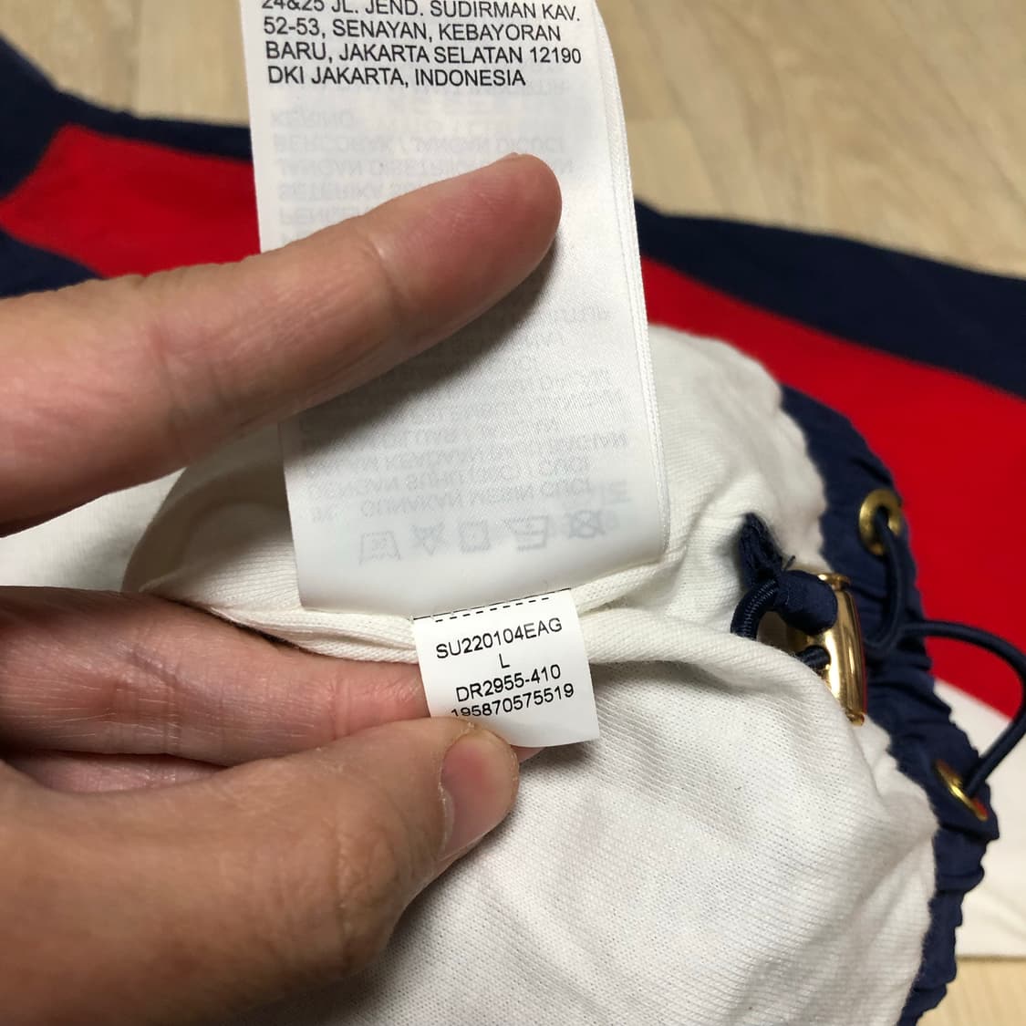 (L) 조던 X 트로피룸 92년 바르셀로나 드림팀 우븐 자켓 미드 네이비 상품이미지7