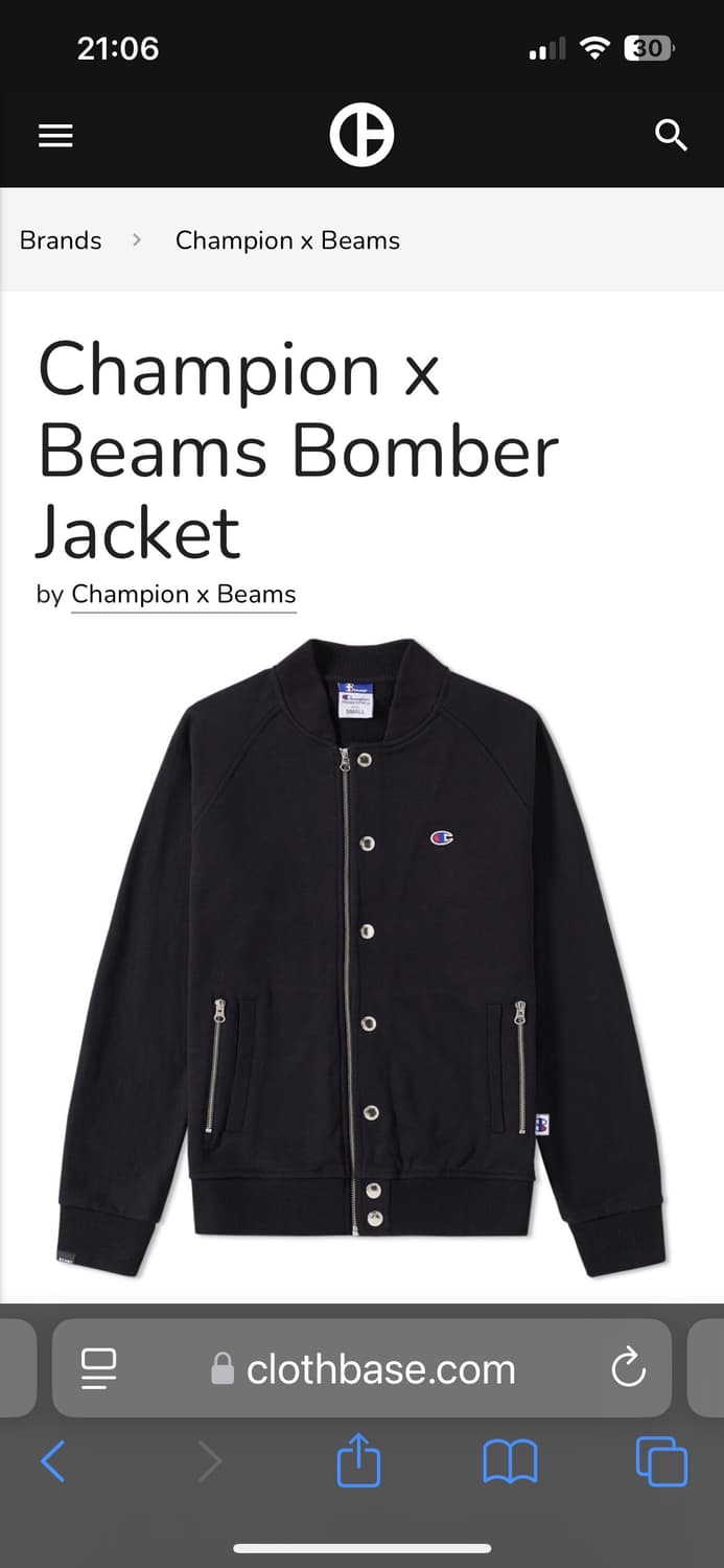 빔즈x챔피온 콜라보 봄버 자켓 상품이미지6