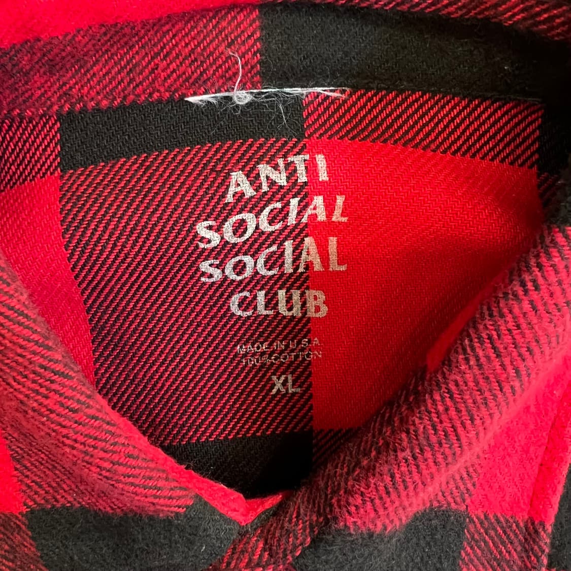 안티소셜소셜클럽 체크 셔츠 상품이미지3