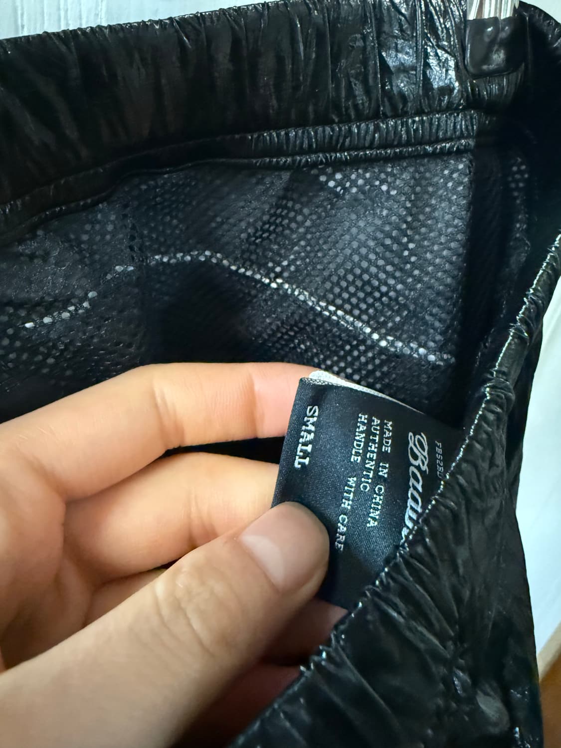 배드블러드 블랙 트랙팬츠 라지핏 스몰  상품이미지9