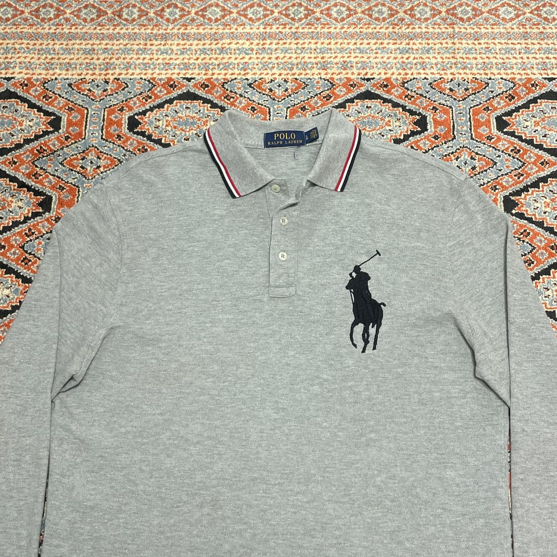 폴로랄프로렌 빅포니 그레이 긴팔 카라티셔츠 남성L  상품이미지2