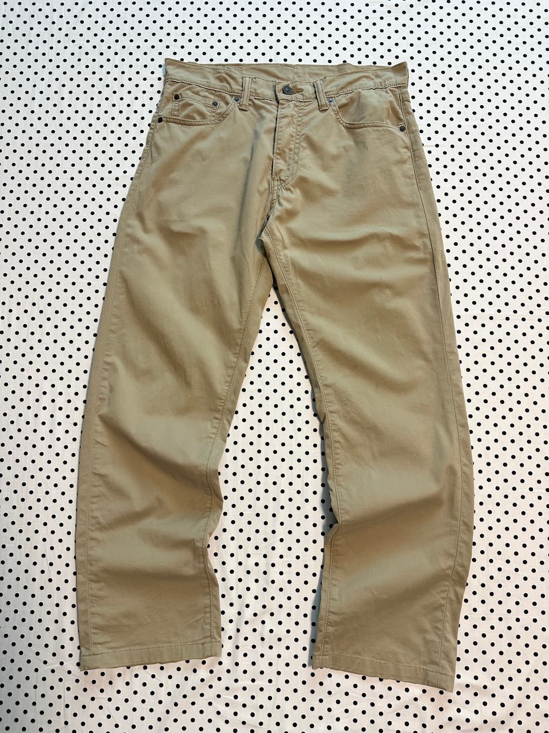 리바이스 베이지브라운 505 화이트탭 치노팬츠 상품이미지2