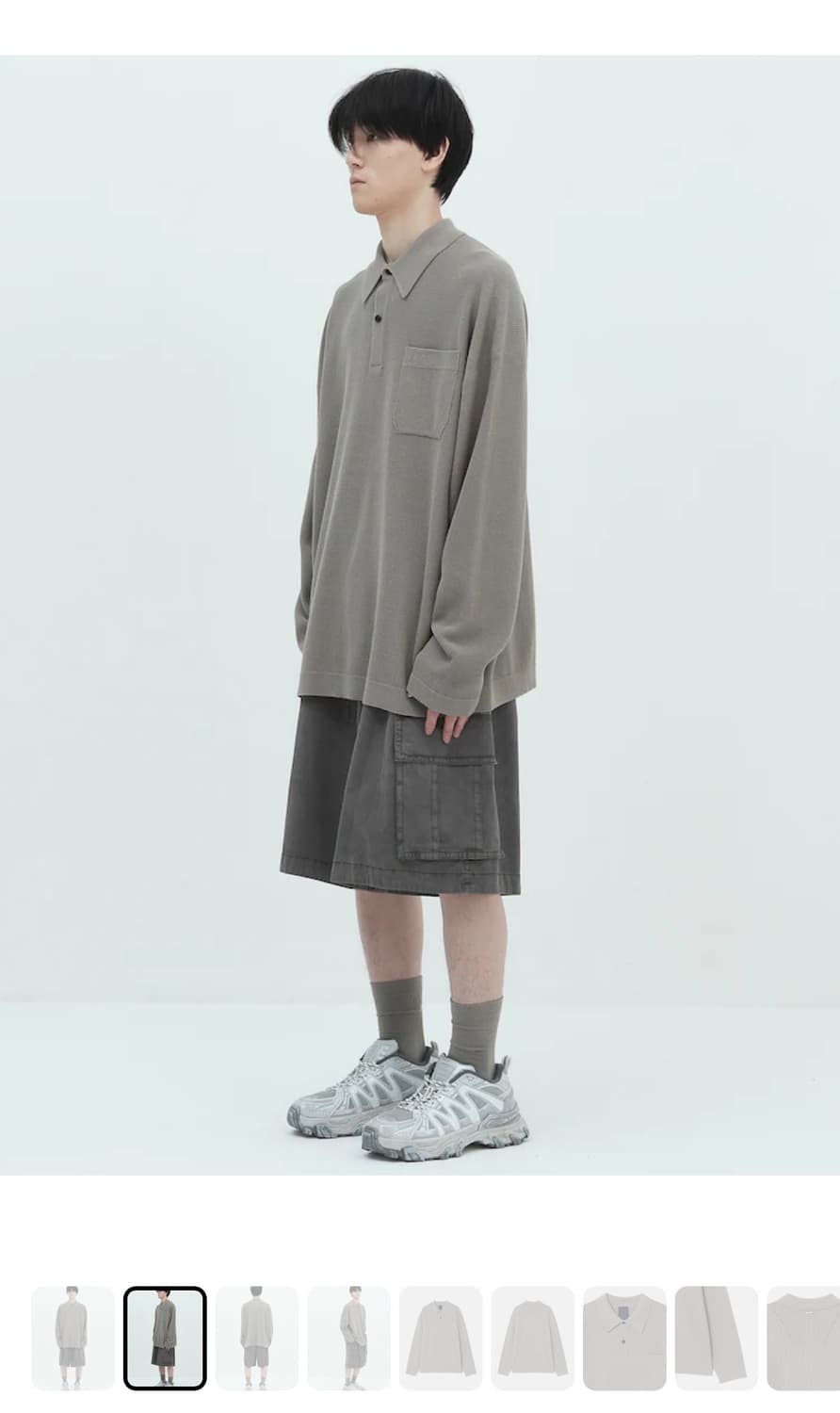 준지 티칼라 니트  롱슬리브 (새상품급) 상품이미지3