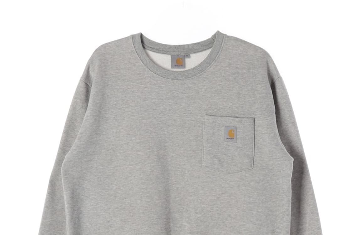 칼하트 포켓 로고 스웨트셔츠 그레이 XL 상품이미지3