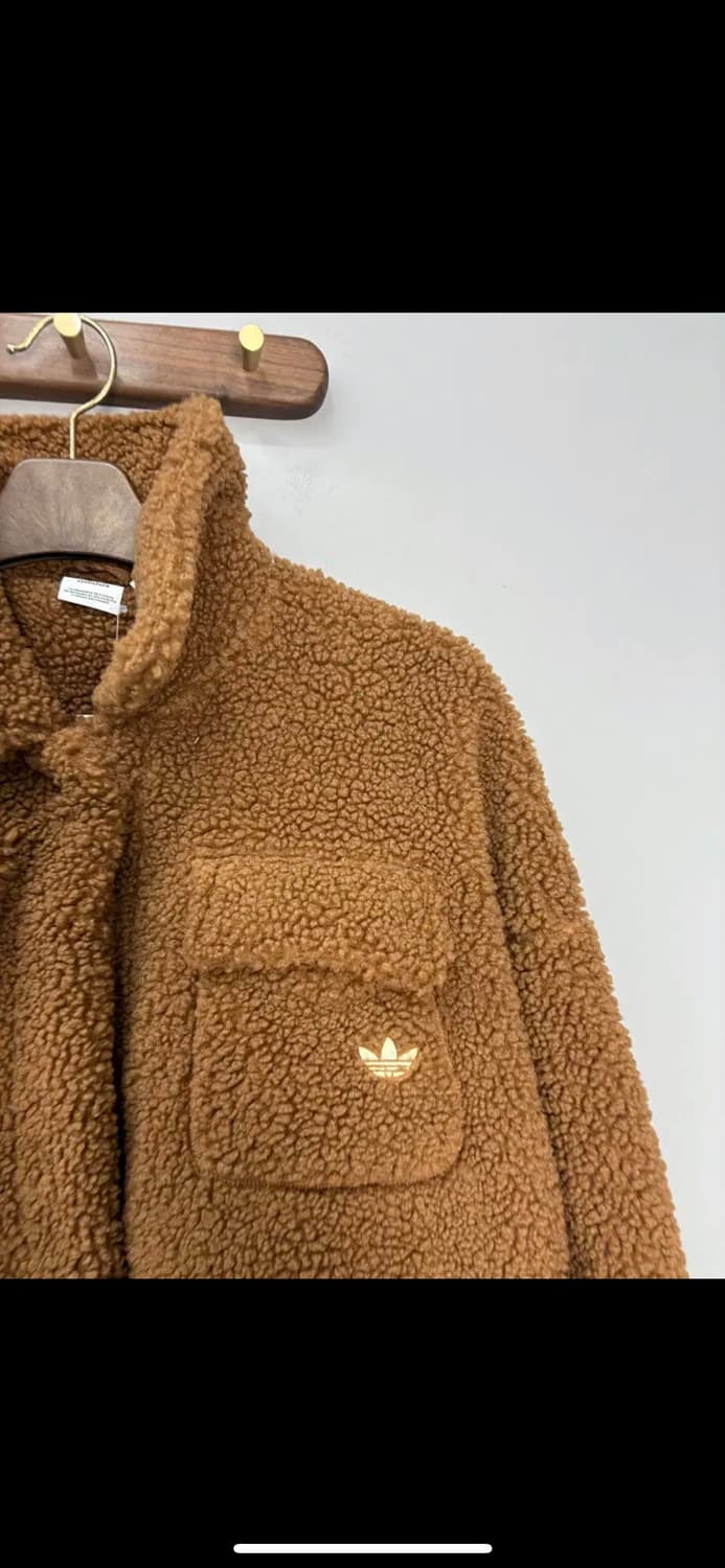 아디다스 쉐르파 브라운 오버핏 뽀글이 점퍼 H1075 상품이미지3