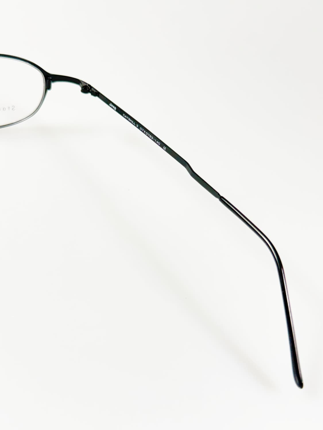 JEEP 블랙 슬림 오벌 메탈 프레임 빈티지 안경 상품이미지6