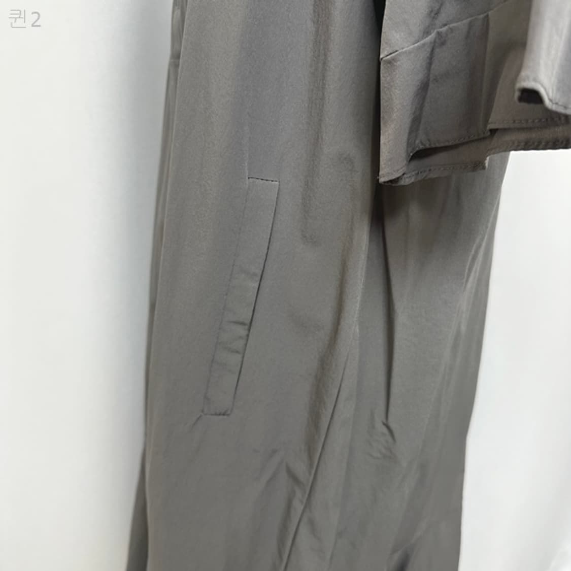 SOOS 여자 스판 후드 반팔 롱원피스 FREE 상품이미지5