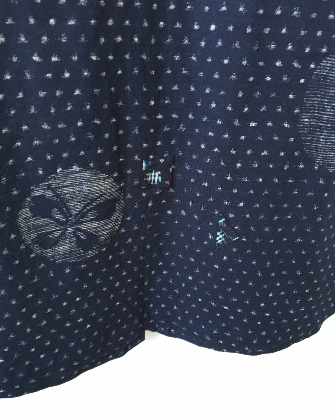 Button point pattern long shirt 상품이미지5