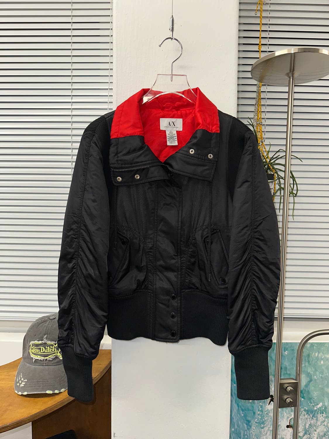 아르마니 ma-1 새틴 블루종 y2k 상품이미지1