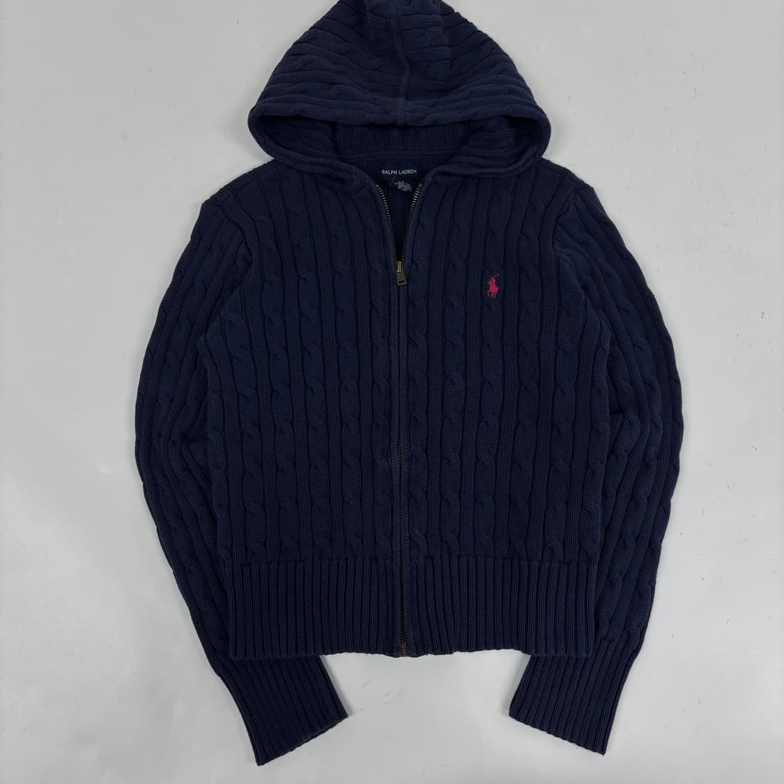 폴로 니트 후드집업 상품이미지3