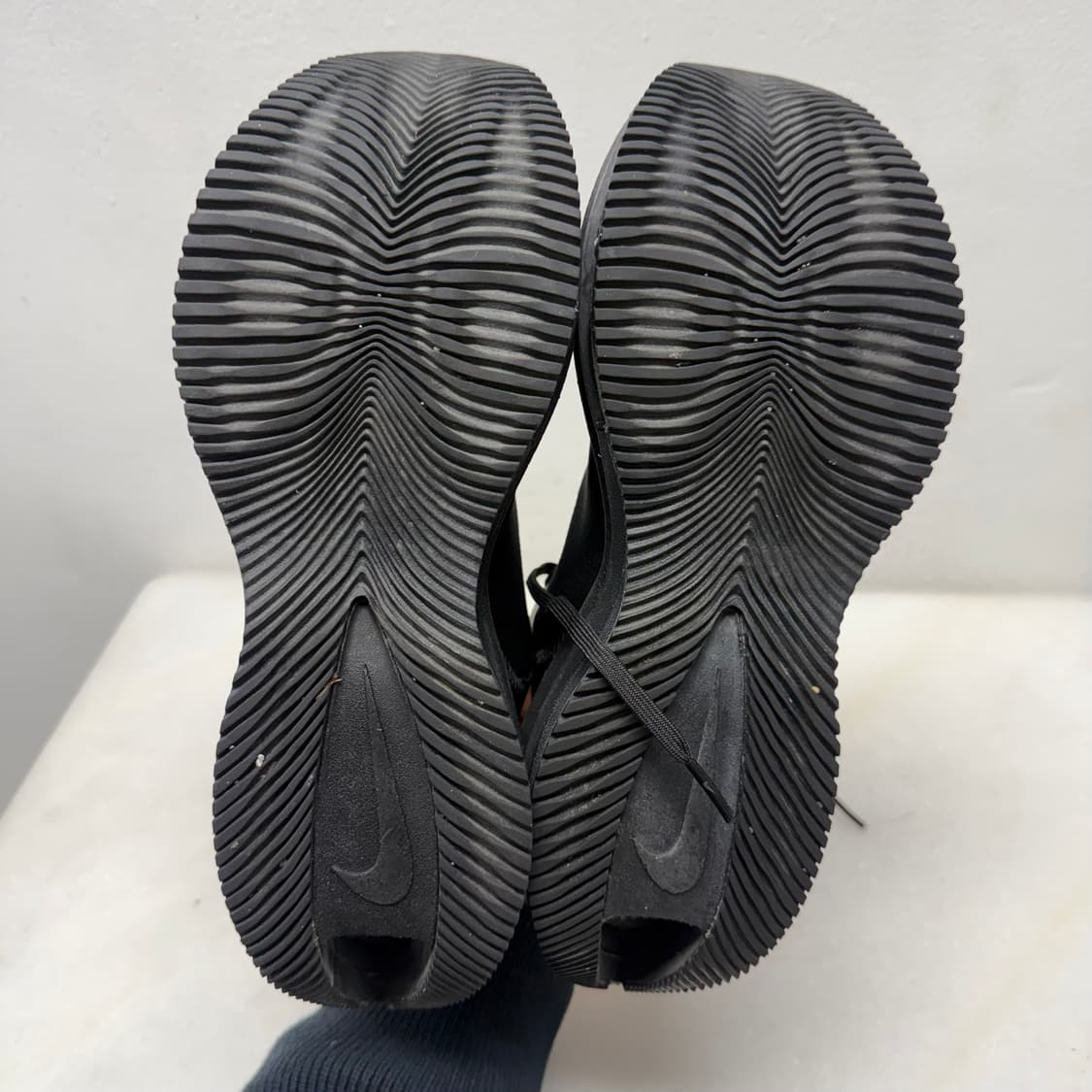 (250)나이키 운동화 줌 더블 스택트 올블랙 상품이미지8