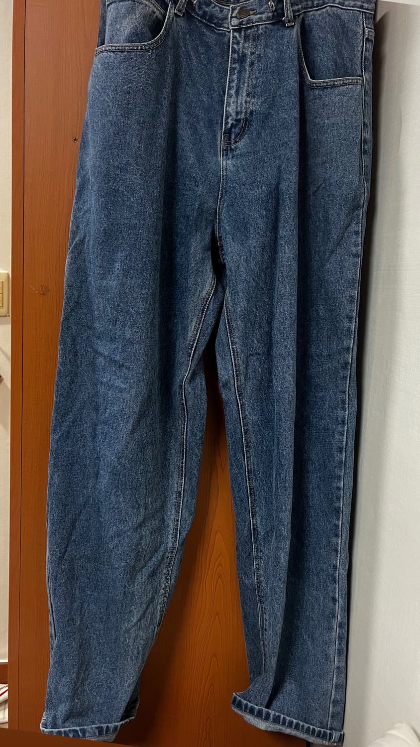 비에스래빗 카펜터 루즈핏 데님 팬츠 딥블루 L 상품이미지2