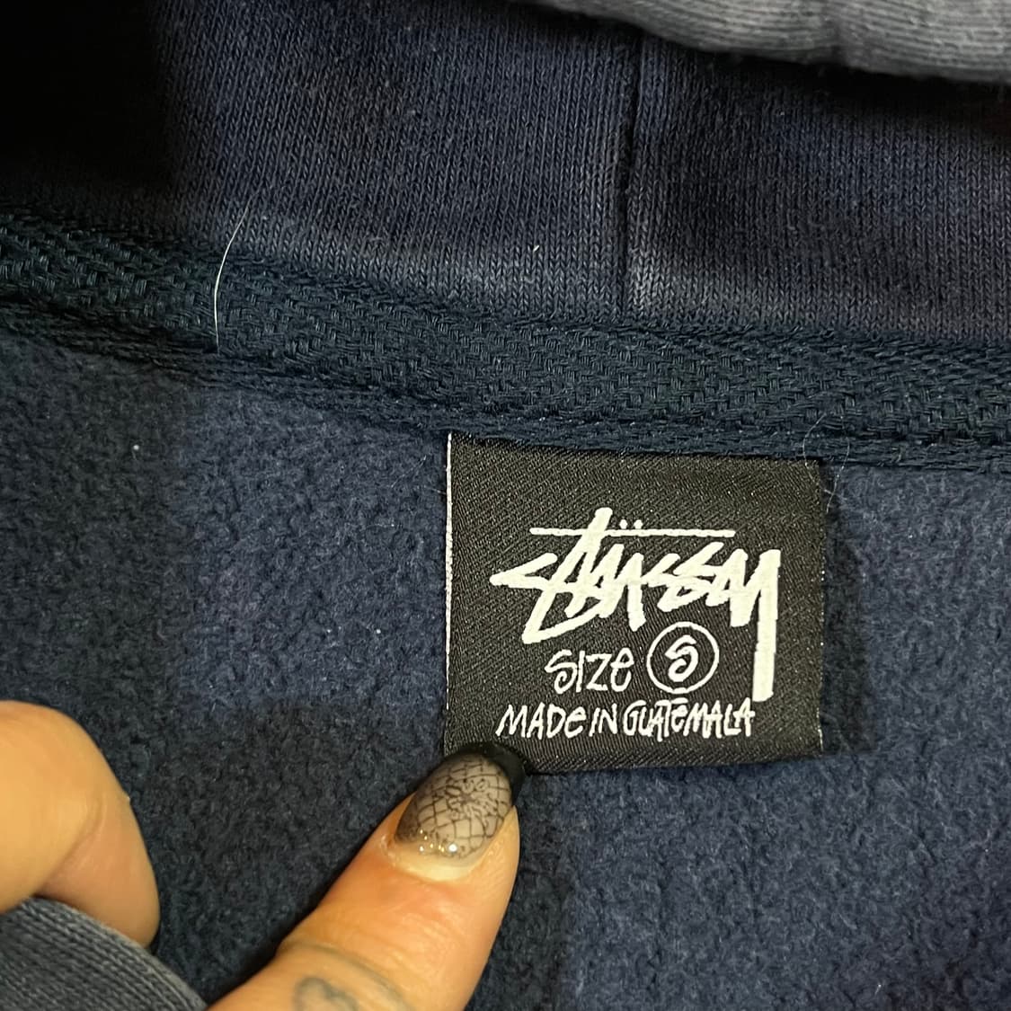 STÜSSY 스투시 빅로고 후드집업 상품이미지5