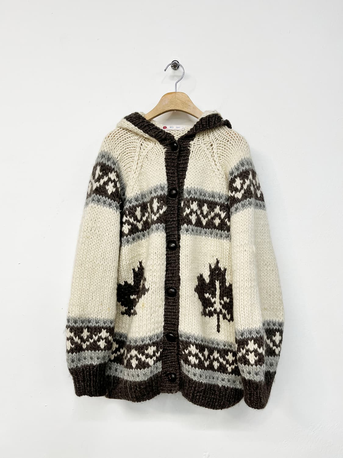 MAYA HOUSE  핸드메이드 코위찬 후드 가디건 상품이미지5