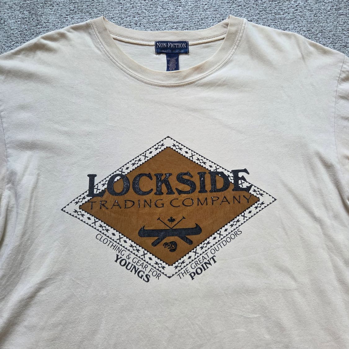 90s 캐나다제 Non-Fiction 반팔 티셔츠 L(100) 상품이미지2