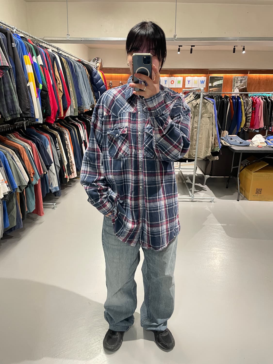 빈티지 플란넬 웨스턴 셔츠   상품이미지3