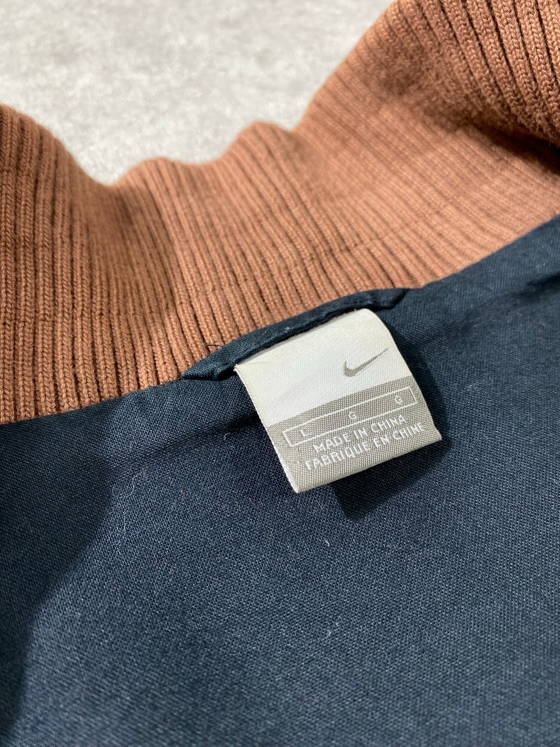 [L] 레어 00s Nike 브라운 스우시 코듀로이 체크 자켓 상품이미지8