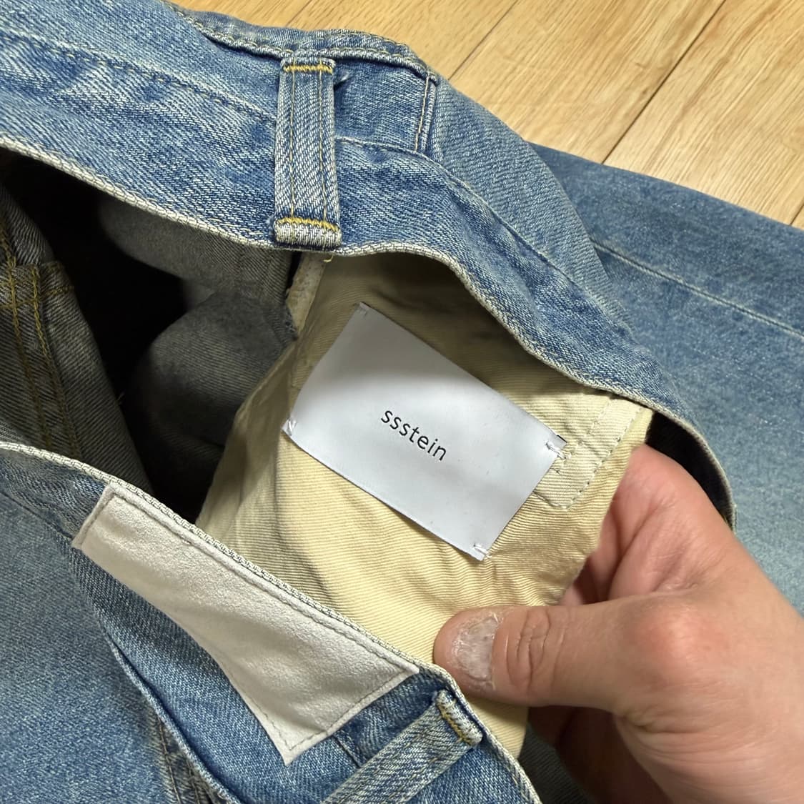 슈타인 ssstein 26SS 와이드 데님 진 인디고 M 상품이미지6