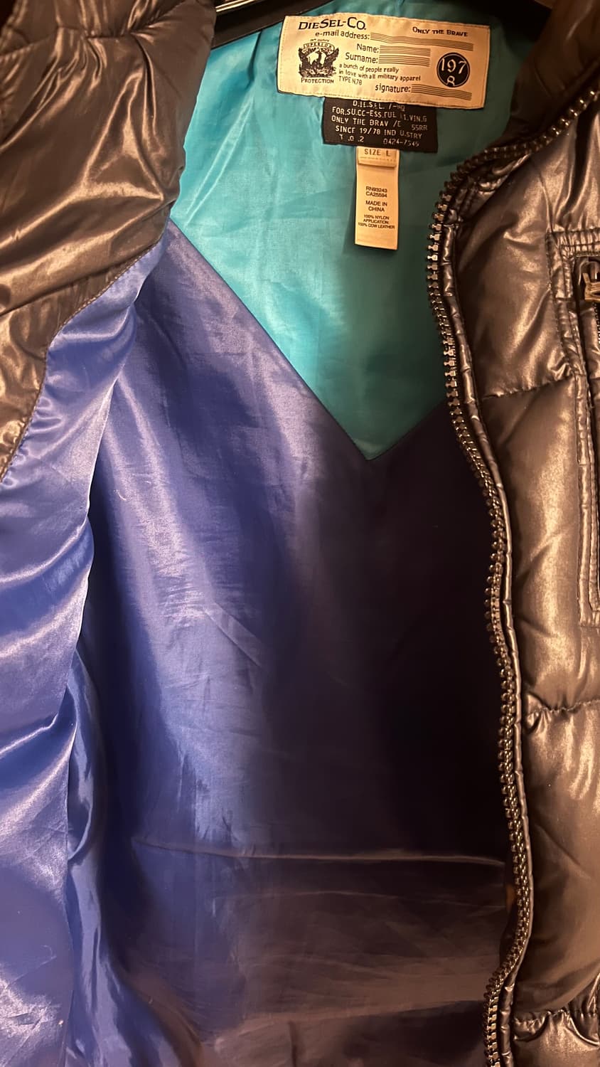 디젤 라이더 패딩 L 상품이미지3