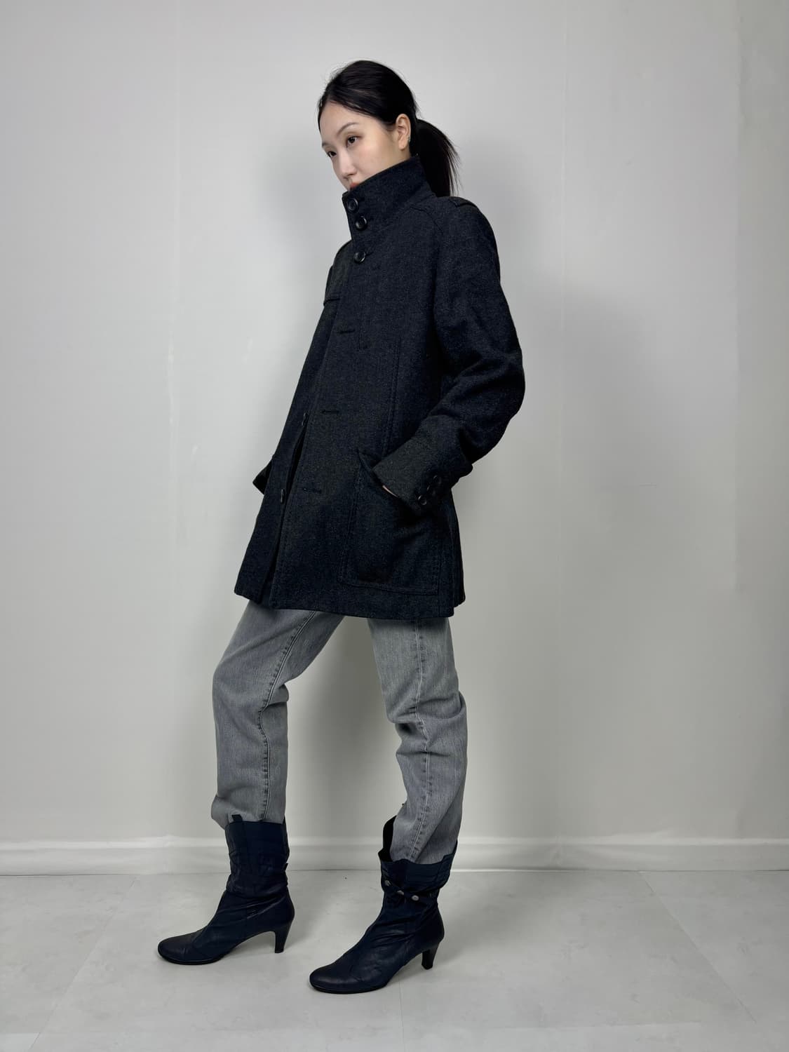 HIGH NECK WOOL JACKET 상품이미지6