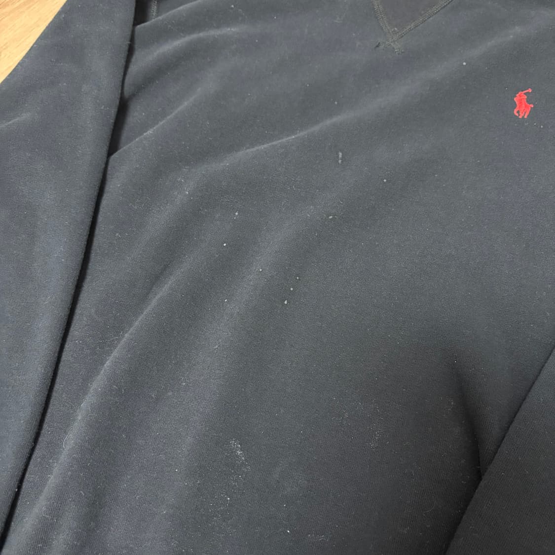 폴로 폴로랄프로렌 블랙 레드포니 자수 로고 기모 맨투맨 티셔츠 상품이미지2