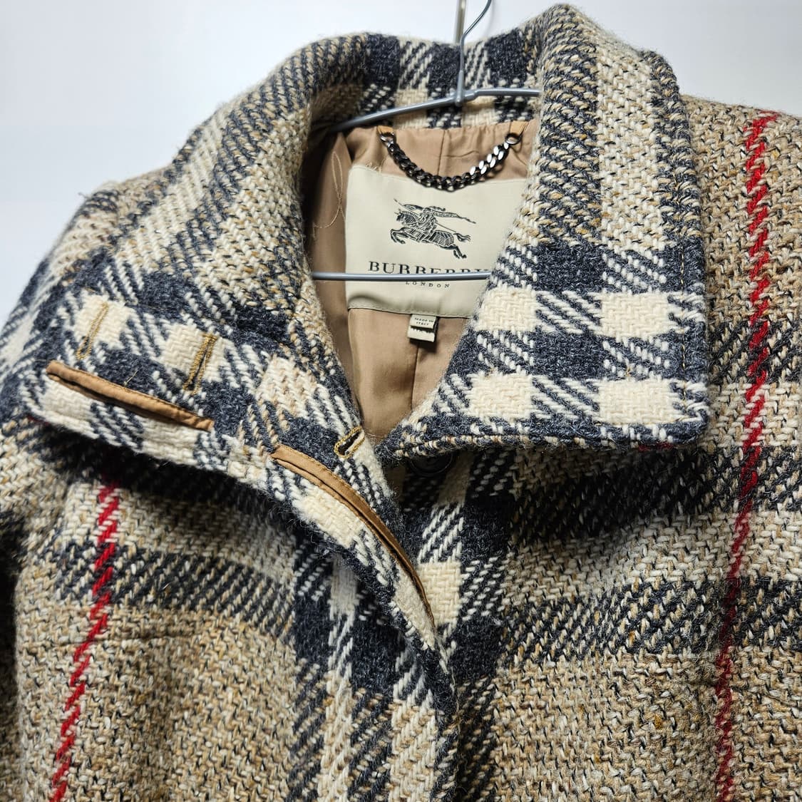 버버리 램스울 체크 코트 55 상품이미지2