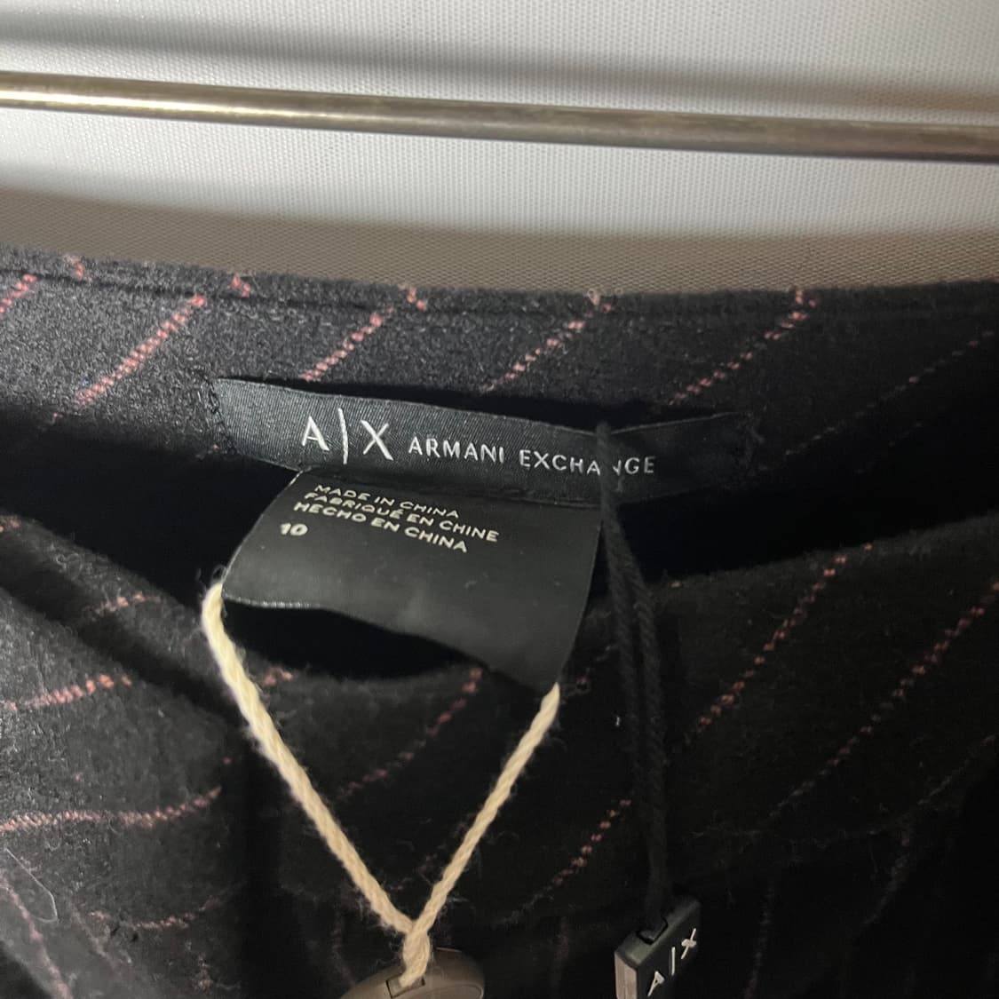 [A/X] 아르마니 익스체인지 스트라이프 절개 울팬츠 (새상품) 상품이미지4
