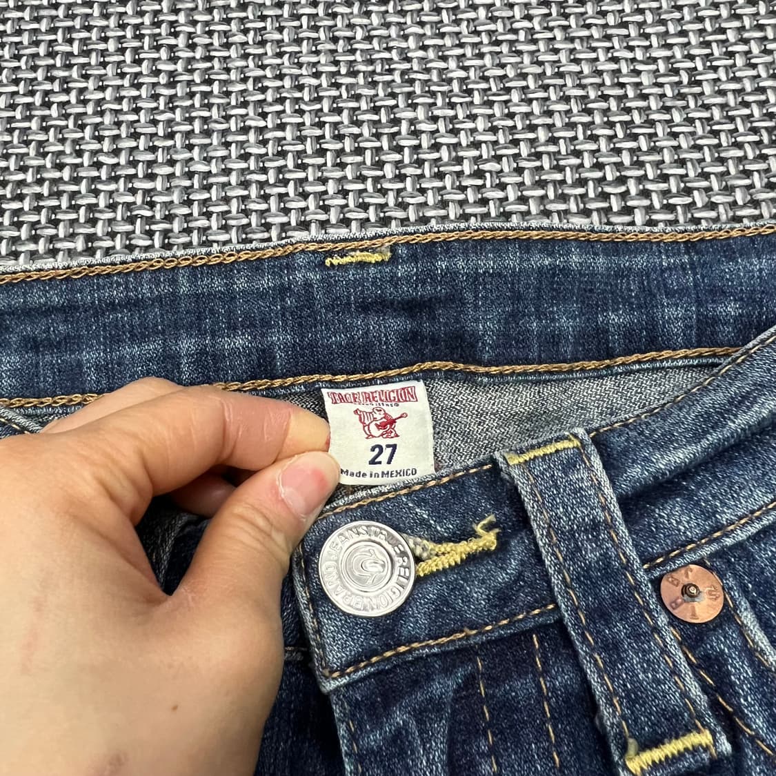 트루릴리전 슬림스트레이트 데님팬츠 상품이미지2