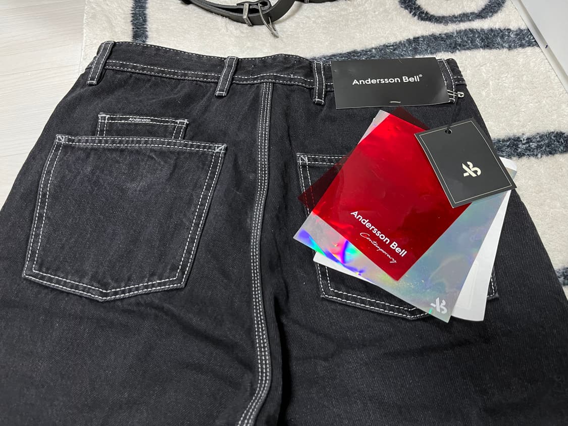 앤더슨벨 스티치 크롭 데님 S 새제품 상품이미지7