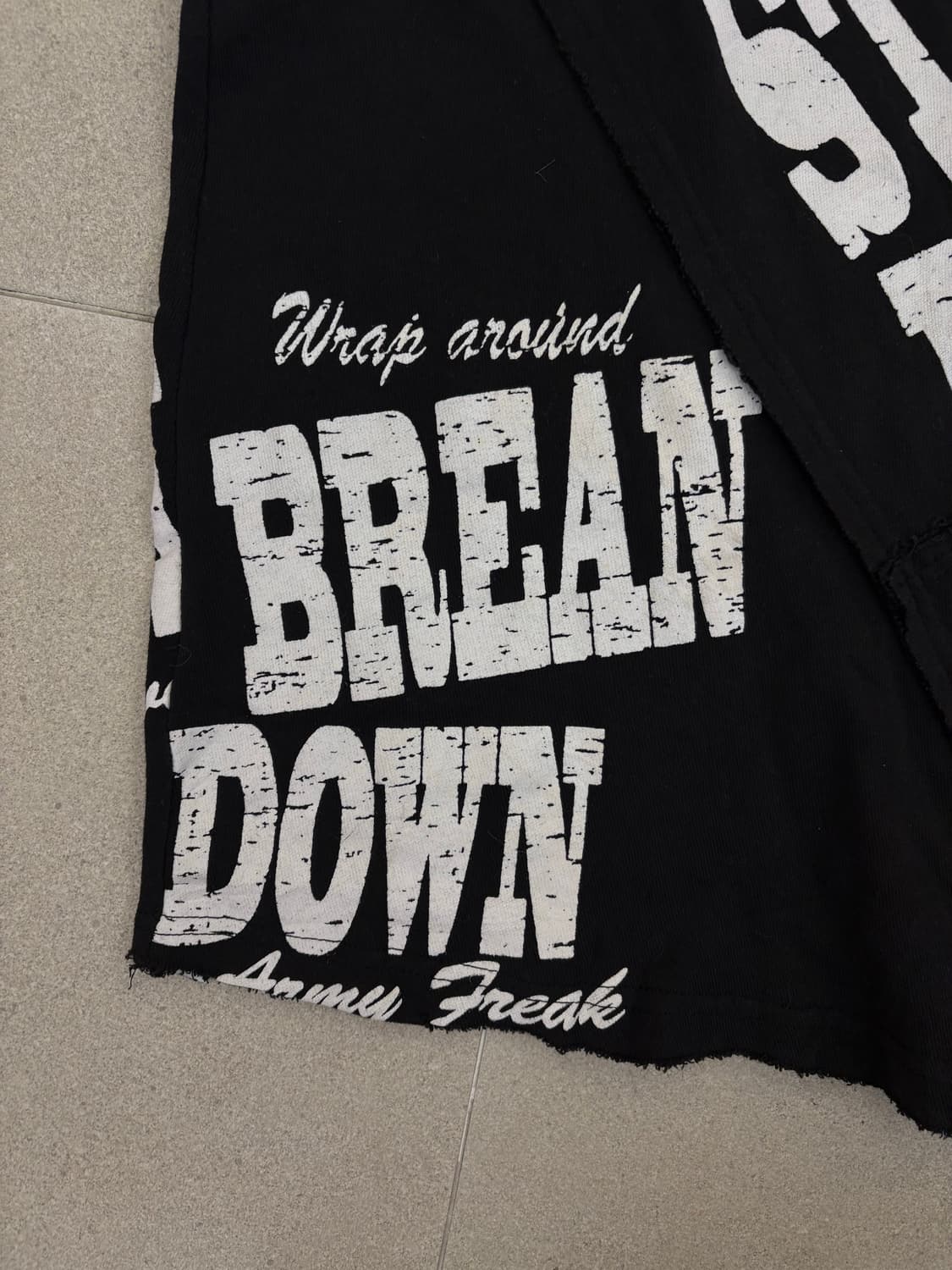 펑크 스터드 프린팅 롱스커트 상품이미지4