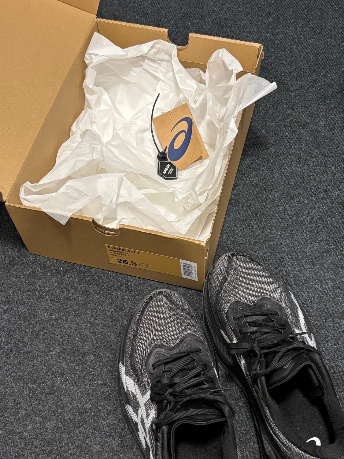 아식스 슈퍼블라스트2 블랙 265 상품이미지7