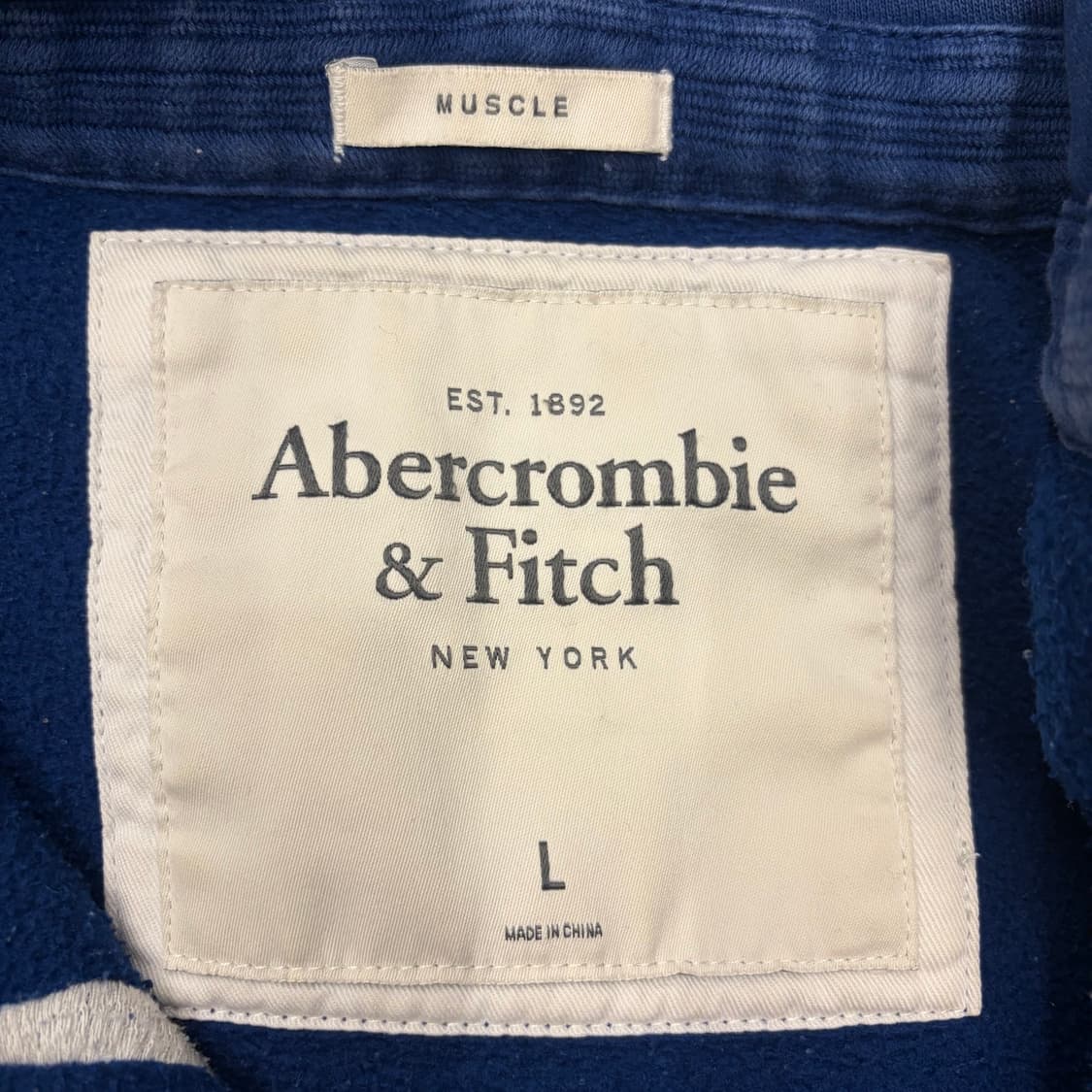 아베크롬비 y2k 블루 후드집업 L 상품이미지7