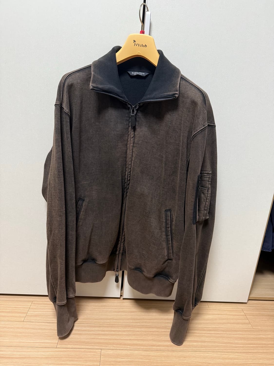 이스트로그 flight zip up sweat jumper black L 상품이미지1