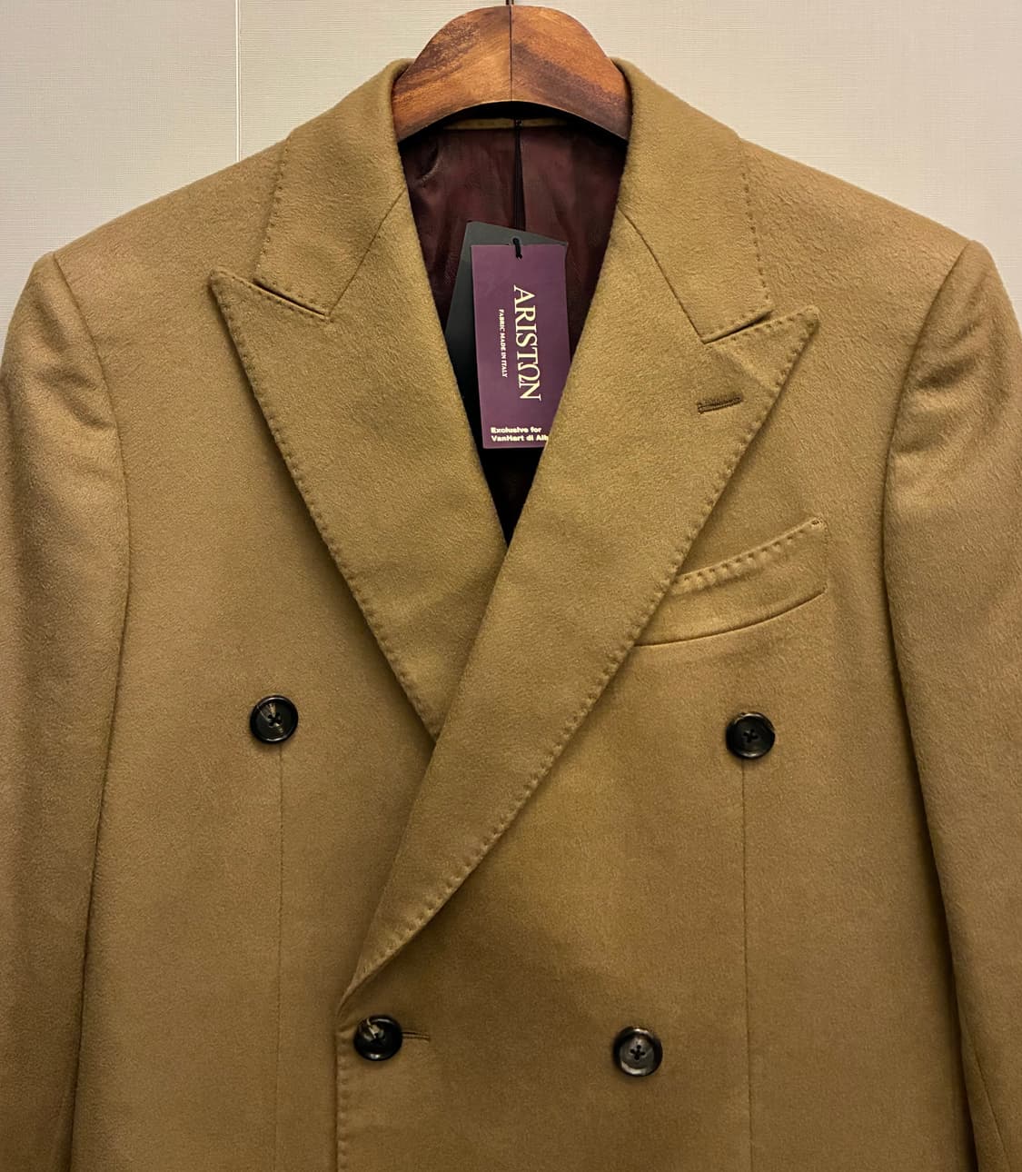 (95)반하트 아리스톤 나폴리 캐시미어 더블 브레스티드 코트 상품이미지3