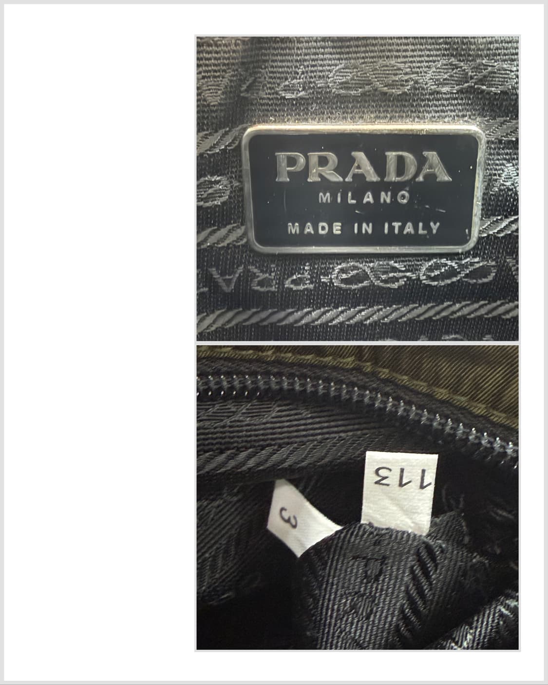 프라다 나일론 레더 트리밍 스퀘어백 상품이미지8