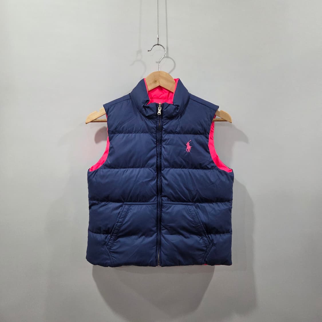 폴로랄프로렌 걸즈 리버시블 덕다운 조끼패딩 XL/16 상품이미지1