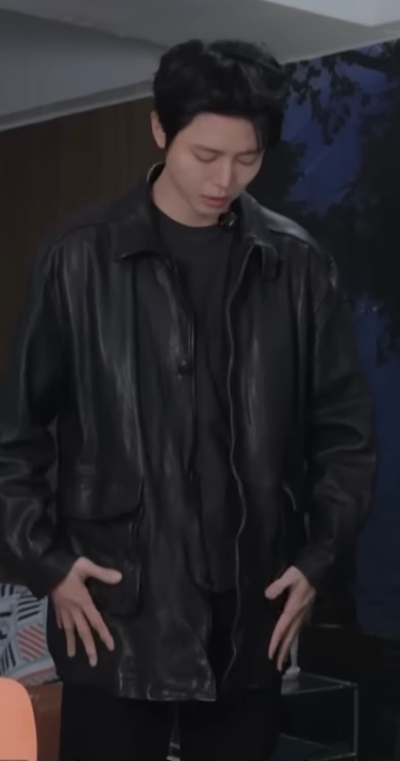 쿠어 워시드 램스킨 레더 카코트 상품이미지7